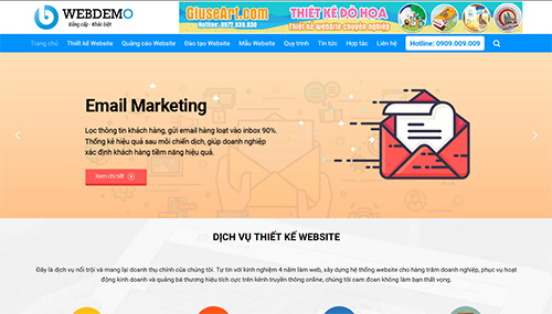 Mẫu website dịch vụ 012