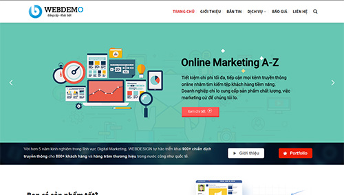 Mẫu website dịch vụ 013