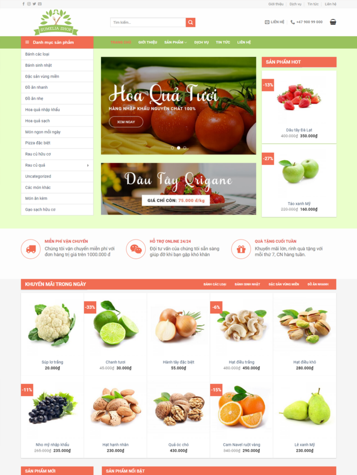 Mẫu website ẩm thực 016