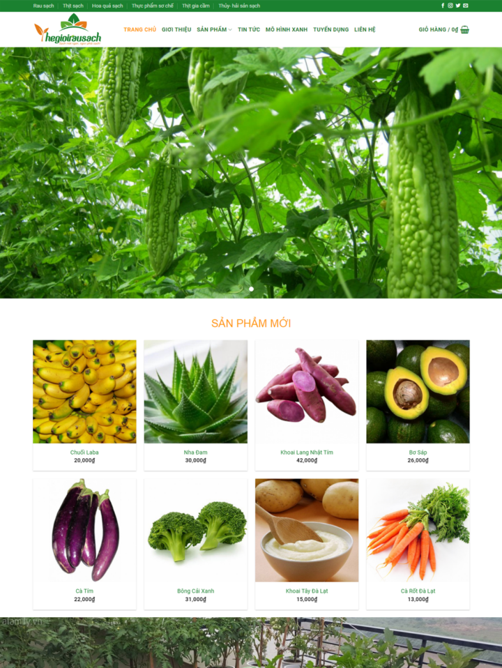 Mẫu website ẩm thực 044