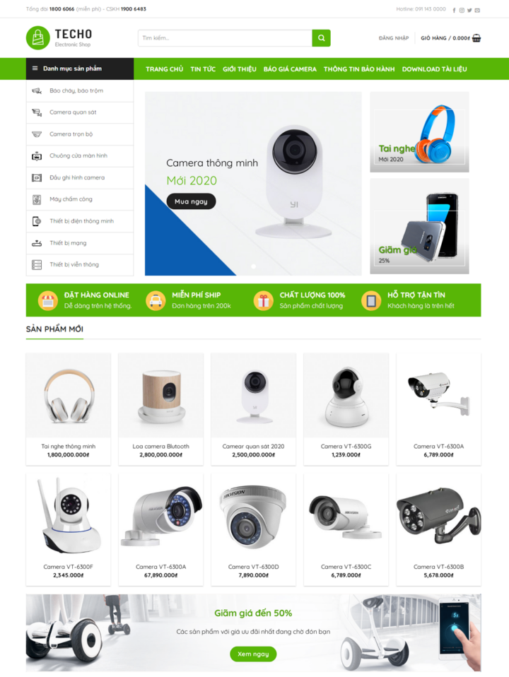 Mẫu website camera 013
