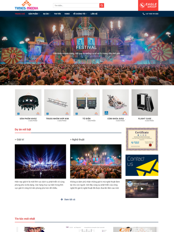 Mẫu website sự kiện 006