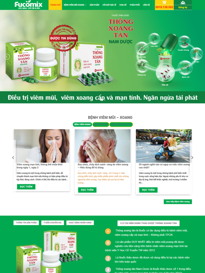 Mẫu website mỹ phẩm 014