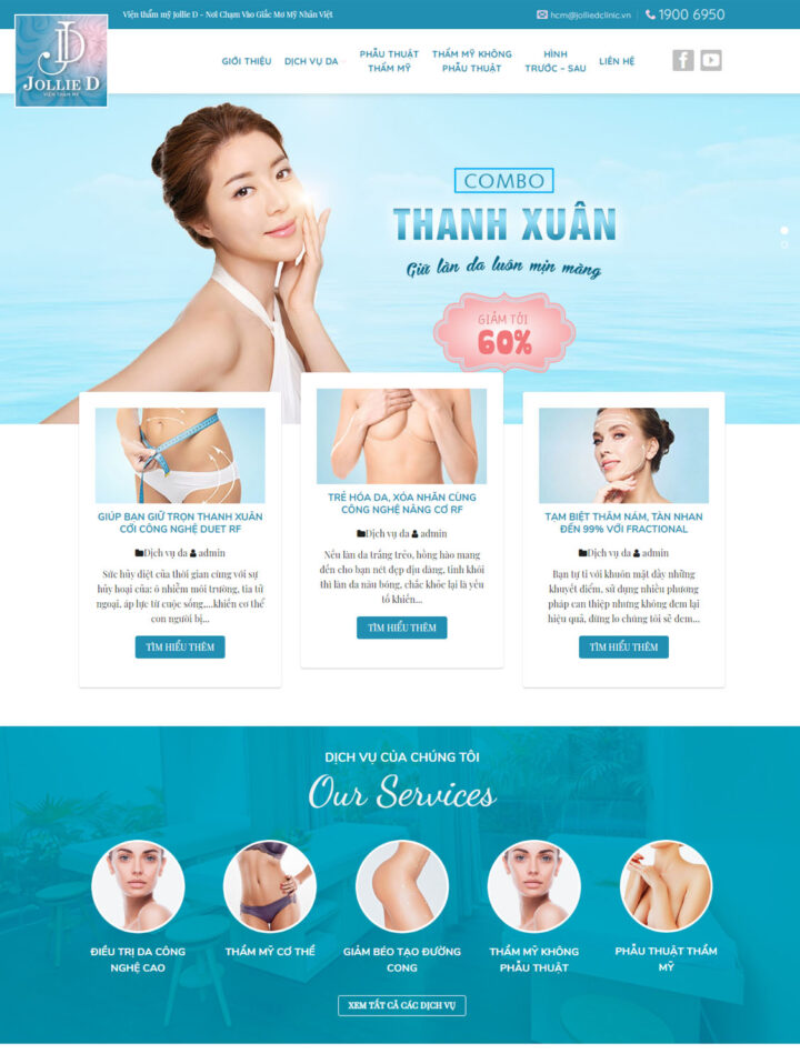 Mẫu website mỹ phẩm 016