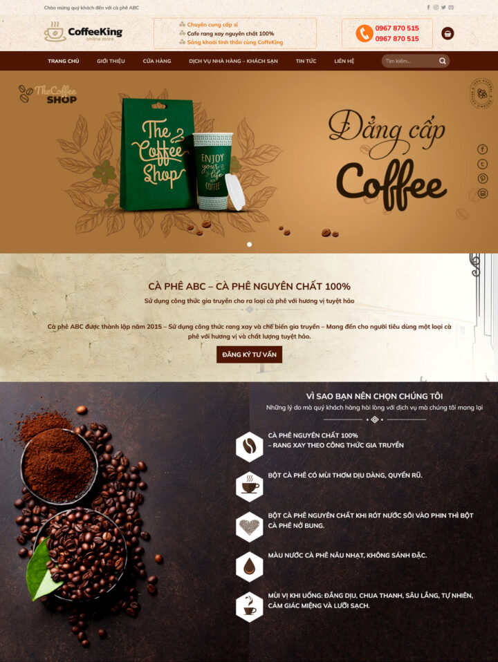 Mẫu website ẩm thực 045