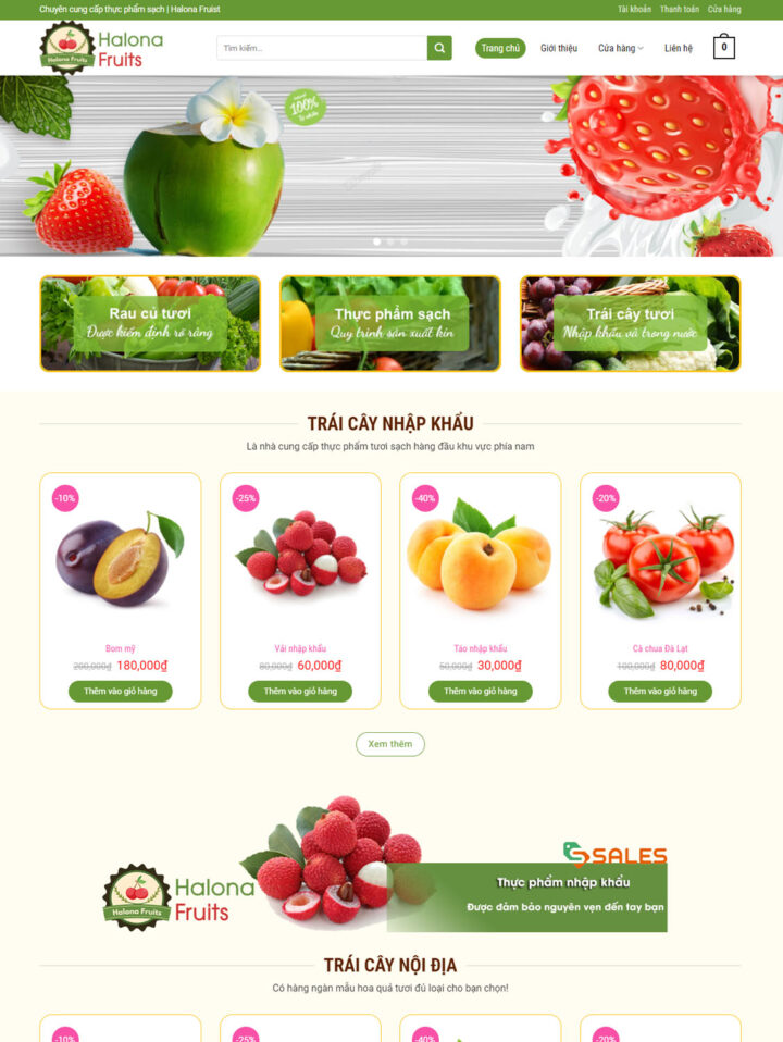Mẫu website ẩm thực 018