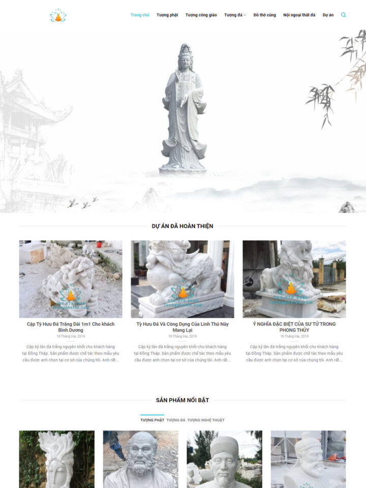 Mẫu website nội thất 096
