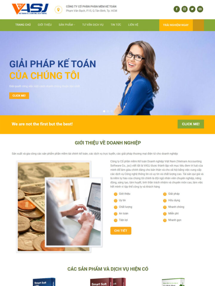 Mẫu website dịch vụ 023