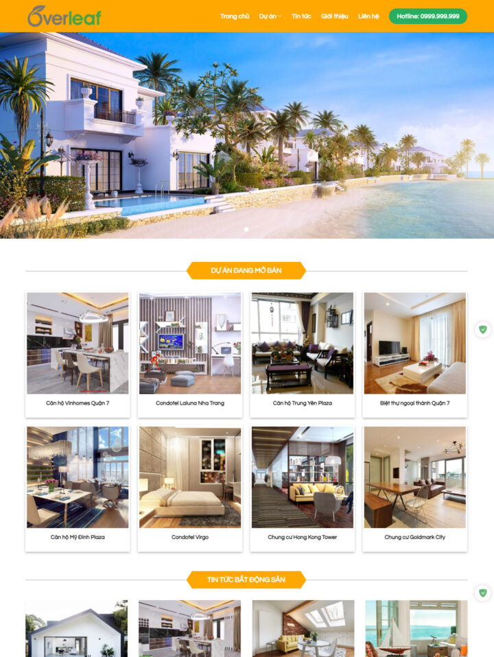 Mẫu Web Bất Động Sản 033