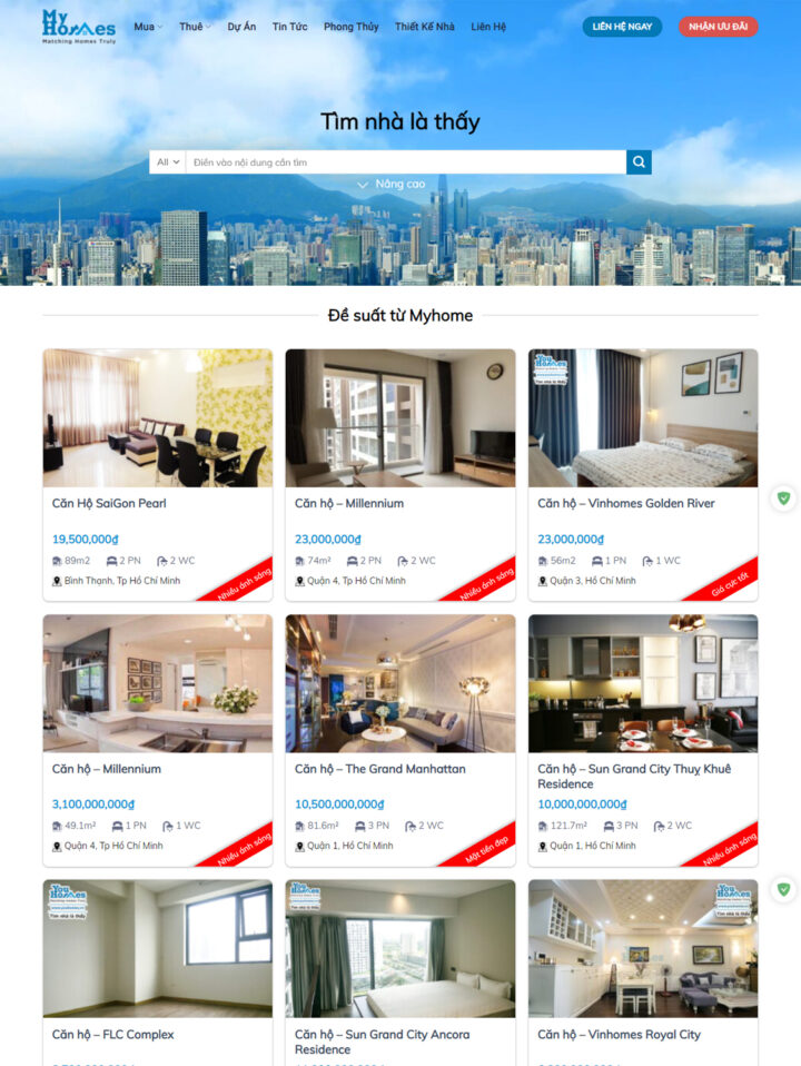 Mẫu Web Bất Động Sản 049