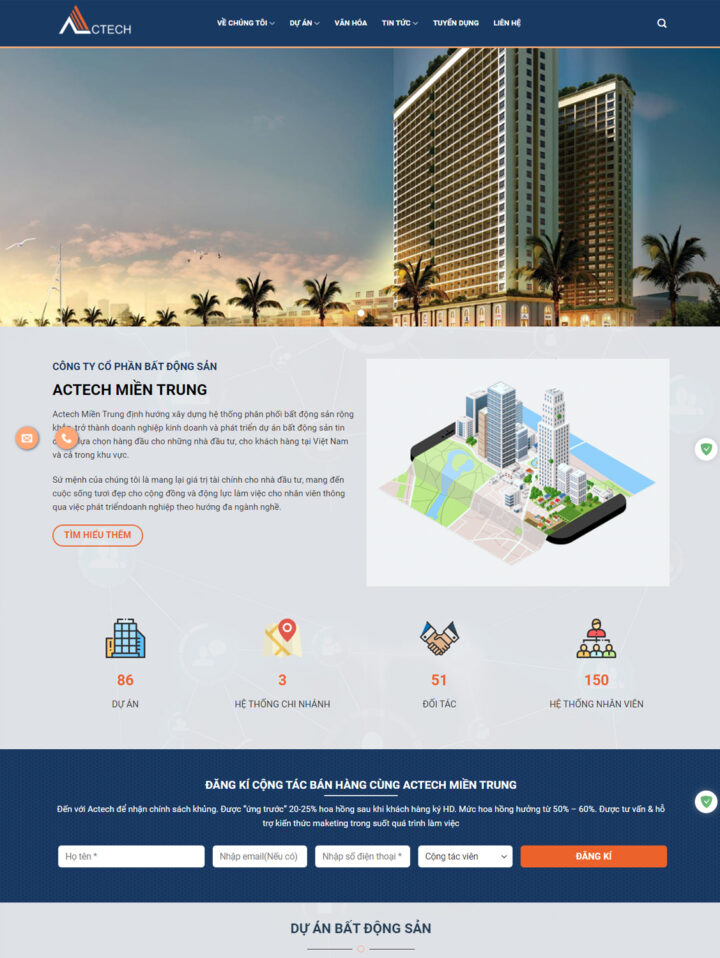 Mẫu Web Bất Động Sản 050