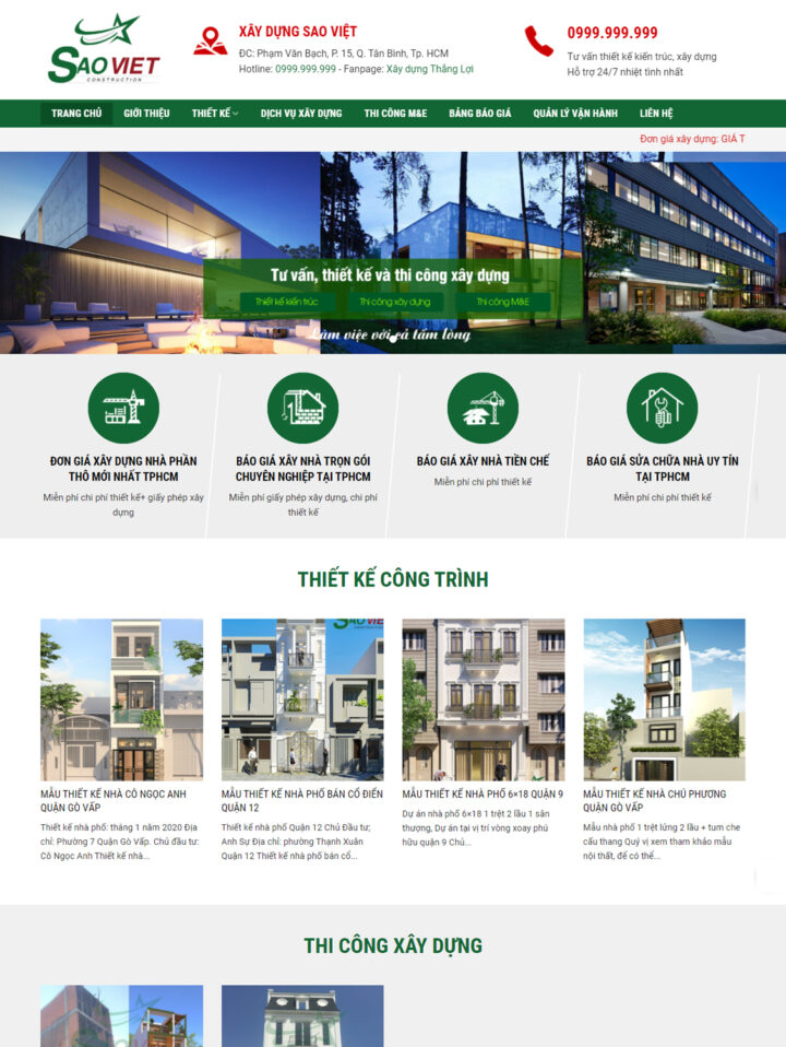 Mẫu website nội thất 003