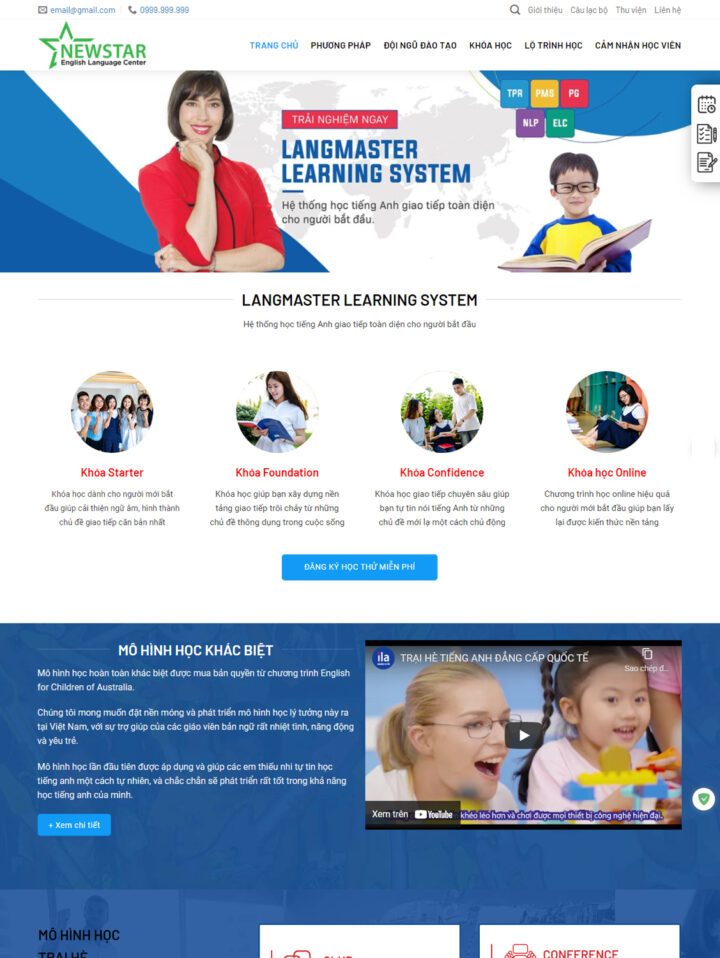Mẫu website giáo dục 003