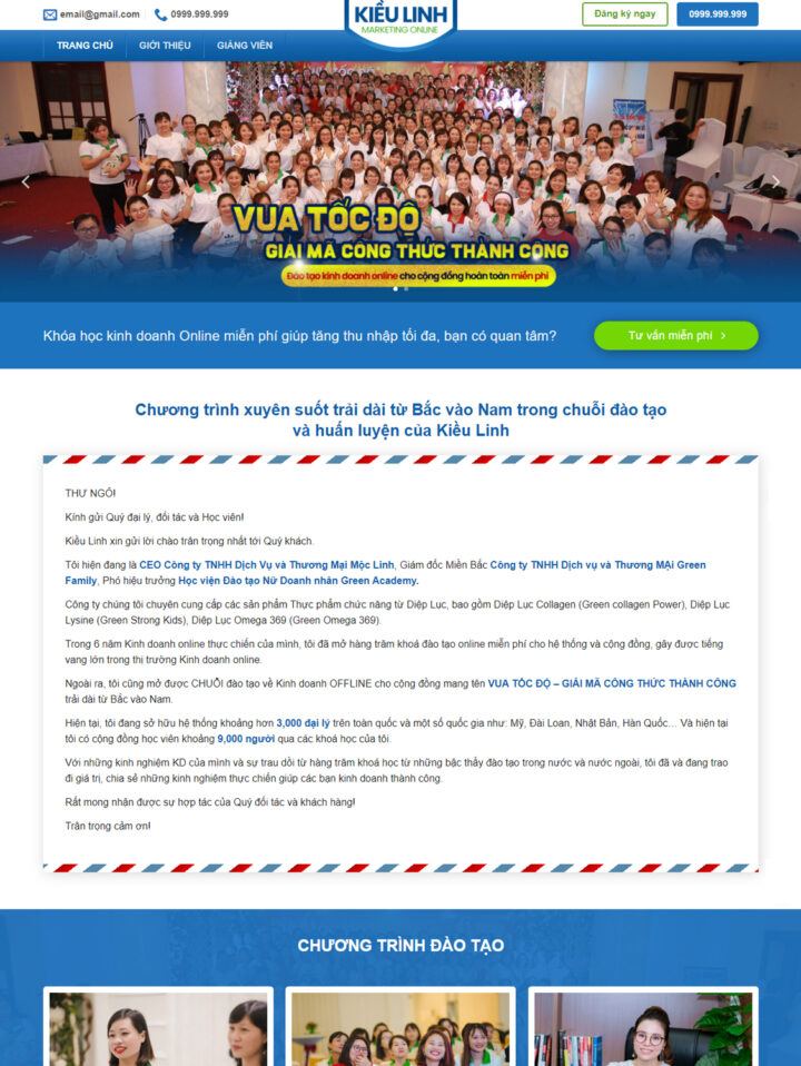 Mẫu website giáo dục 008