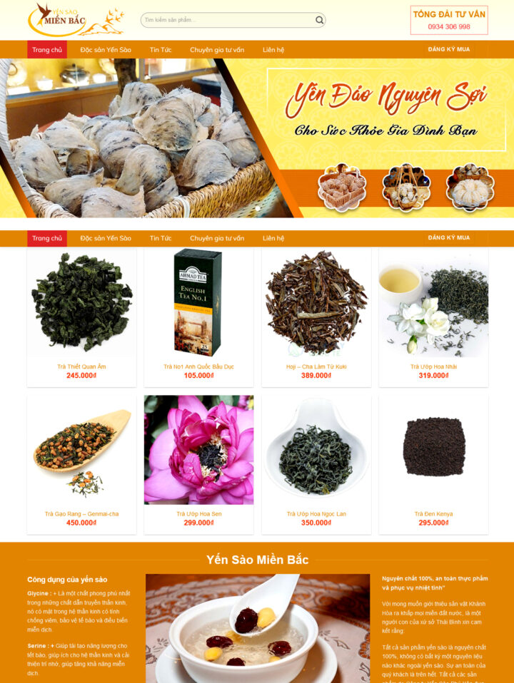 Mẫu website ẩm thực 051