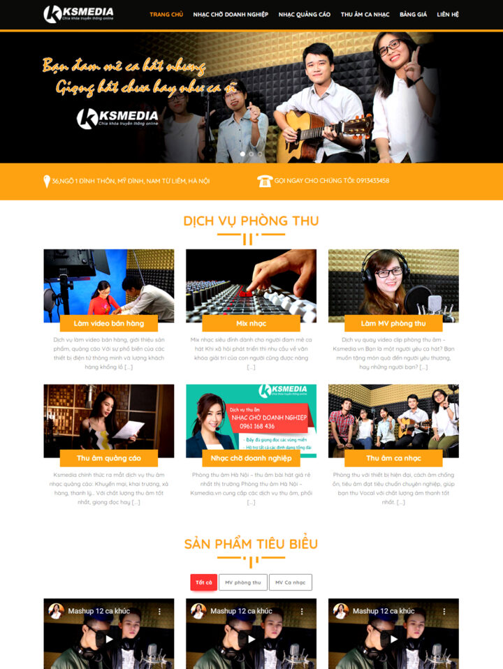 Mẫu website dịch vụ 025