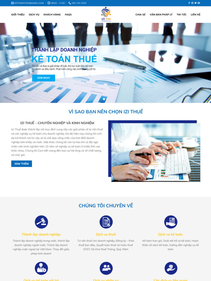 Mẫu website dịch vụ 026
