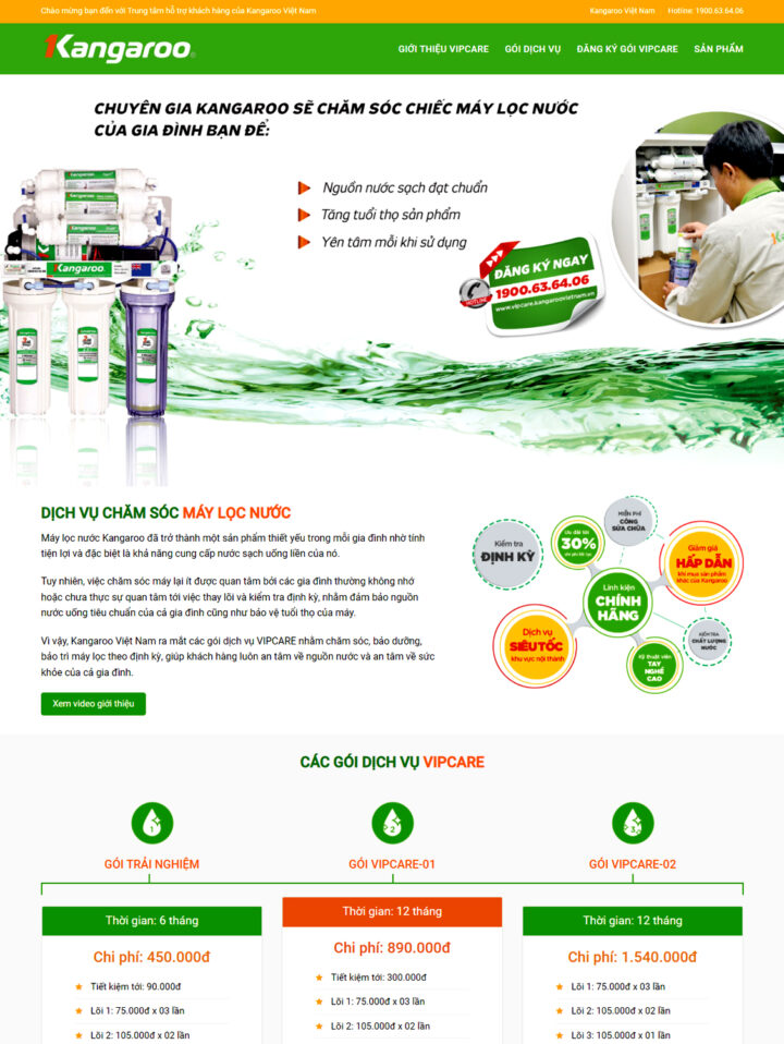Mẫu website điện lạnh 005