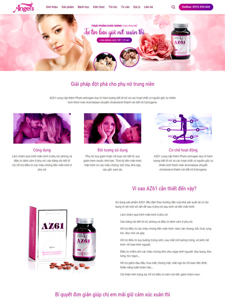Mẫu website mỹ phẩm 064