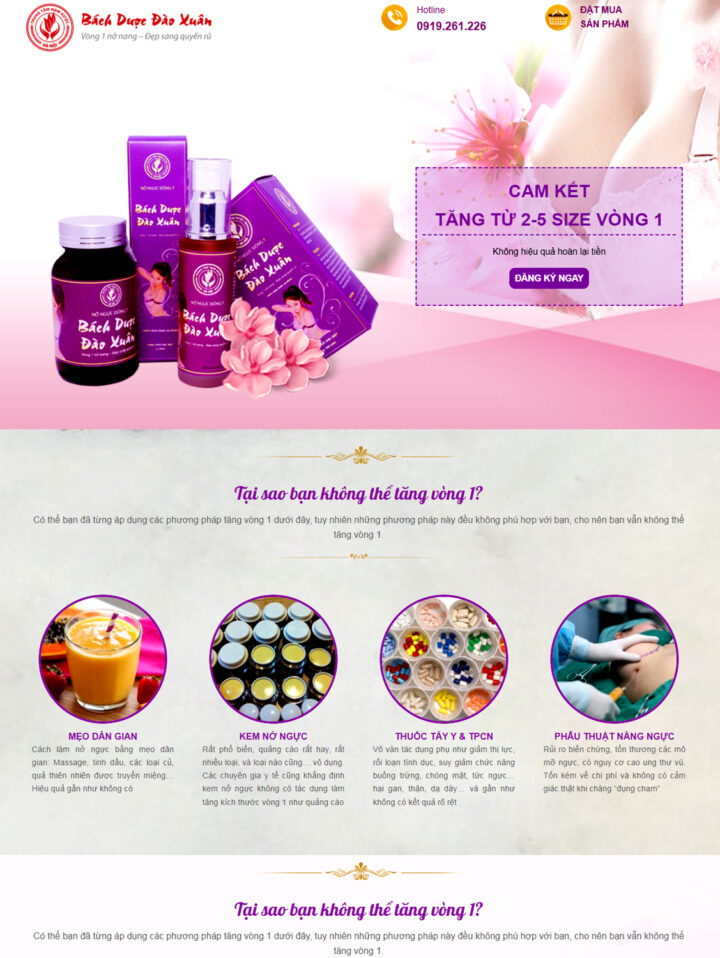 Mẫu website mỹ phẩm 066
