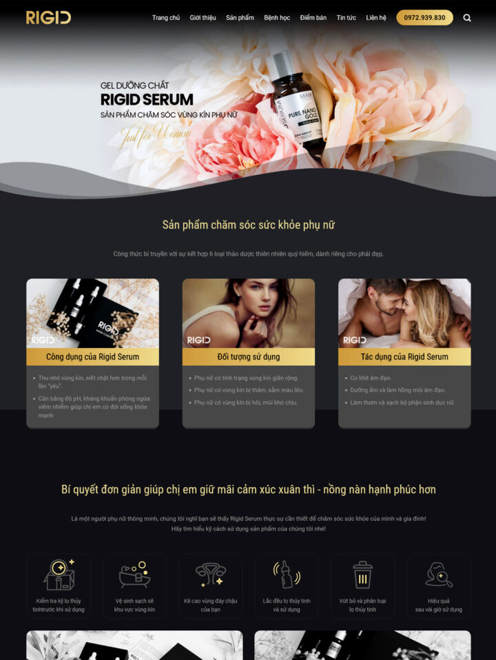 Mẫu website mỹ phẩm 067