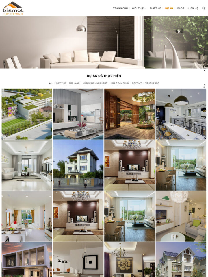 Mẫu website nội thất 097