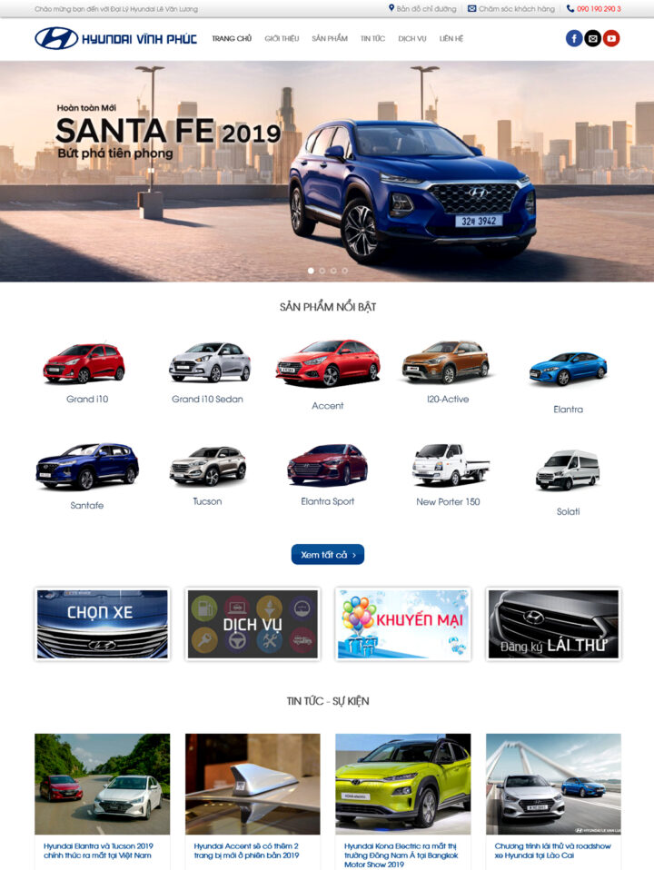 Mẫu website ô tô, xe máy 020