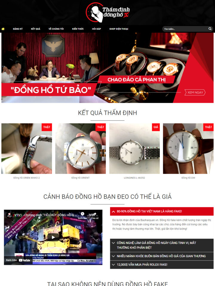 Mẫu website thời trang 042