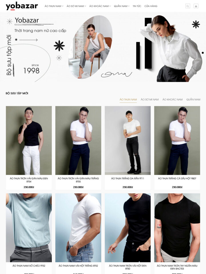 Mẫu website thời trang 043