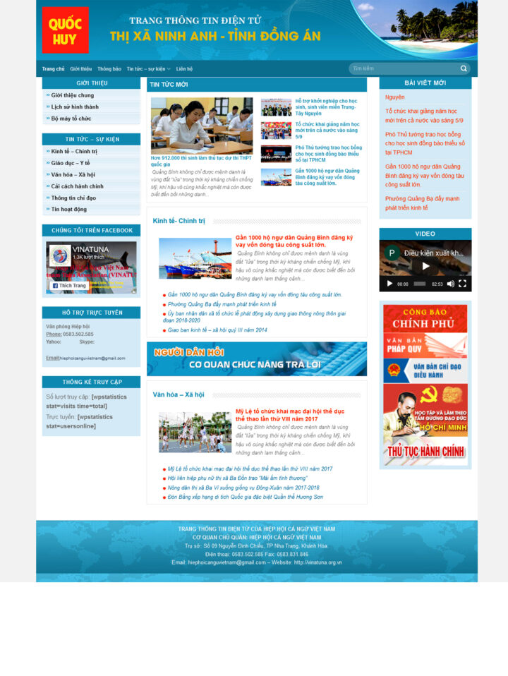 Mẫu website tin tức 013
