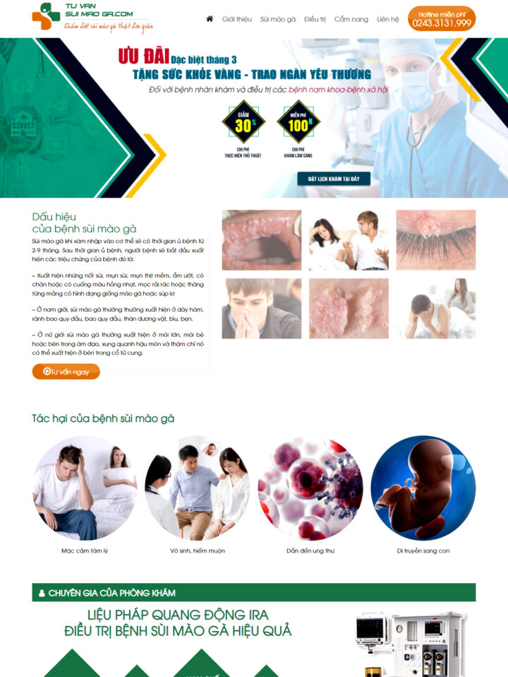 Mẫu website y tế 010